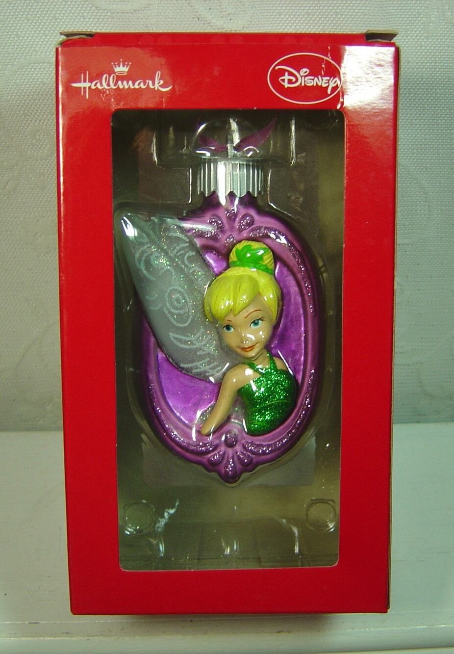 HALLMARK GLASS ORNAMENT-COLOR CHANGING TINKER BELL
